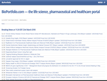 Tablet Screenshot of bioportfolio.com